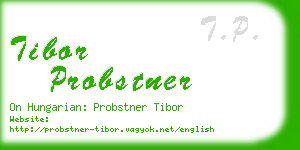 tibor probstner business card